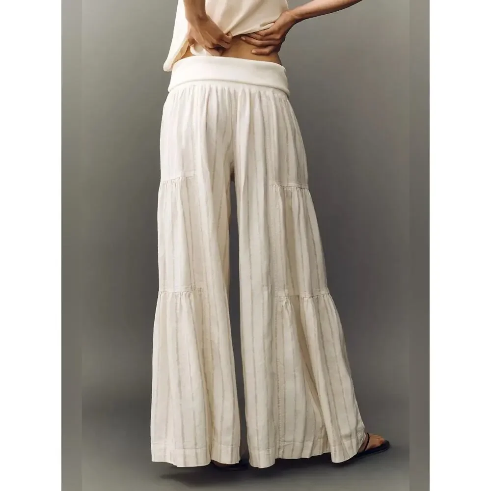 Pilcro Tiered Palazzo Pants
